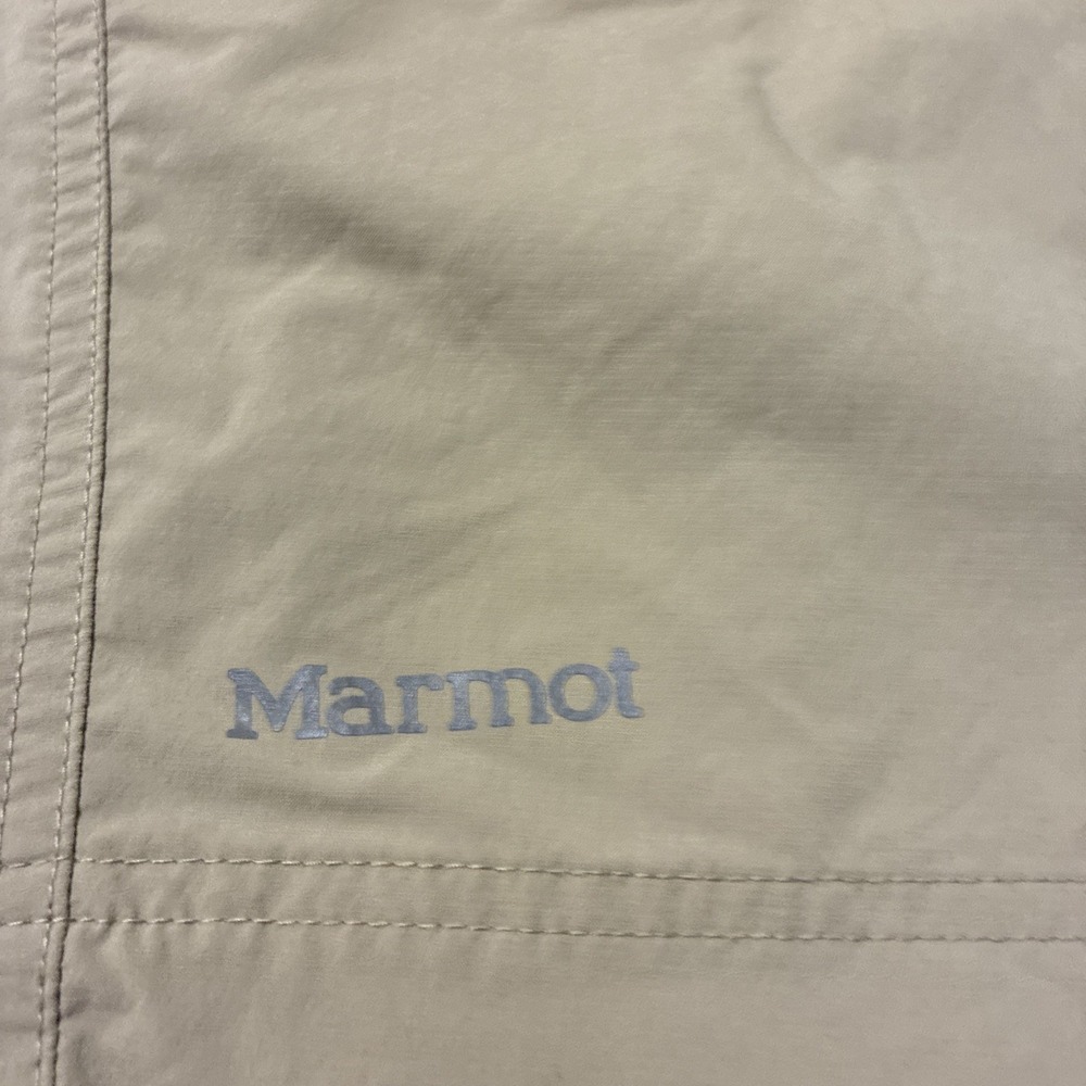 Marmot Arch Rock Shorts Belted 9" Inseam Hiking Flat Front Nylon Tan Men's 38 - Picture 2 of 6